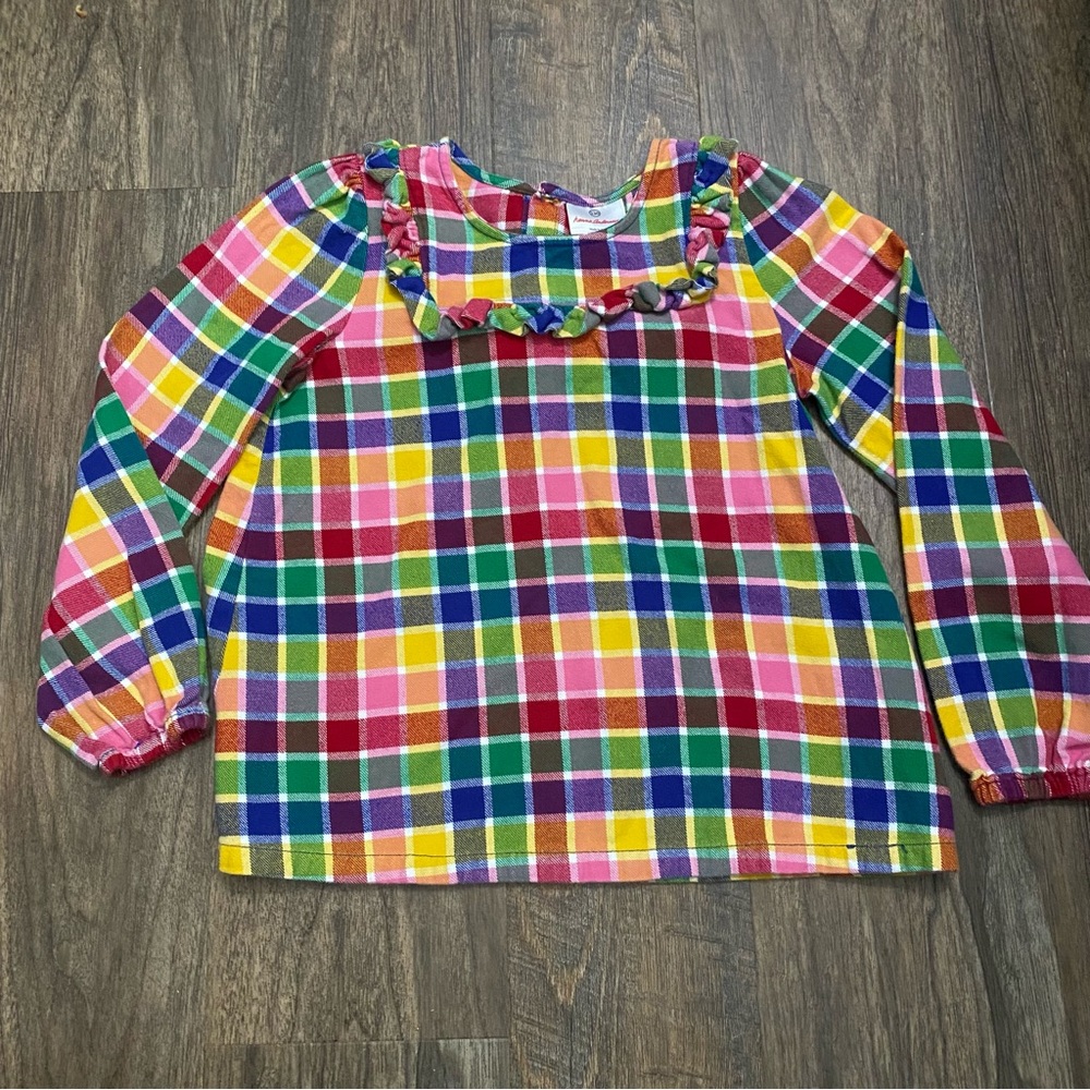 Hanna Andersson colorful flannel top